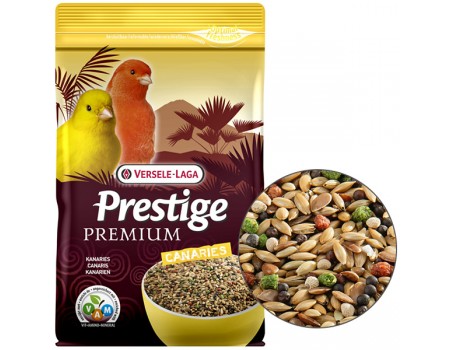 Versele-Laga Prestige Premium Canary ВЕРСЕЛЕ-ЛАГА ПРЕСТИЖ ПРЕМИУМ КАНАРЕЙКА полнорационный корм для канареек, 0.8 кг.