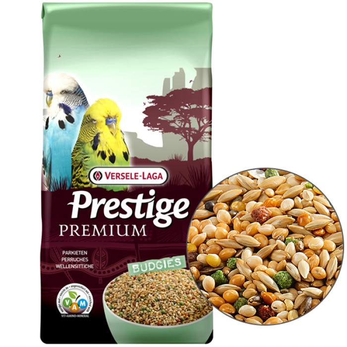 Versele-Laga Prestige Premium Budgies ВЕРСЕЛЕ-ЛАГА ПРЕСТИЖ ПРЕМІУМ ПАПУГА повнорационний корм для хвилястих папуг, 20 кг.