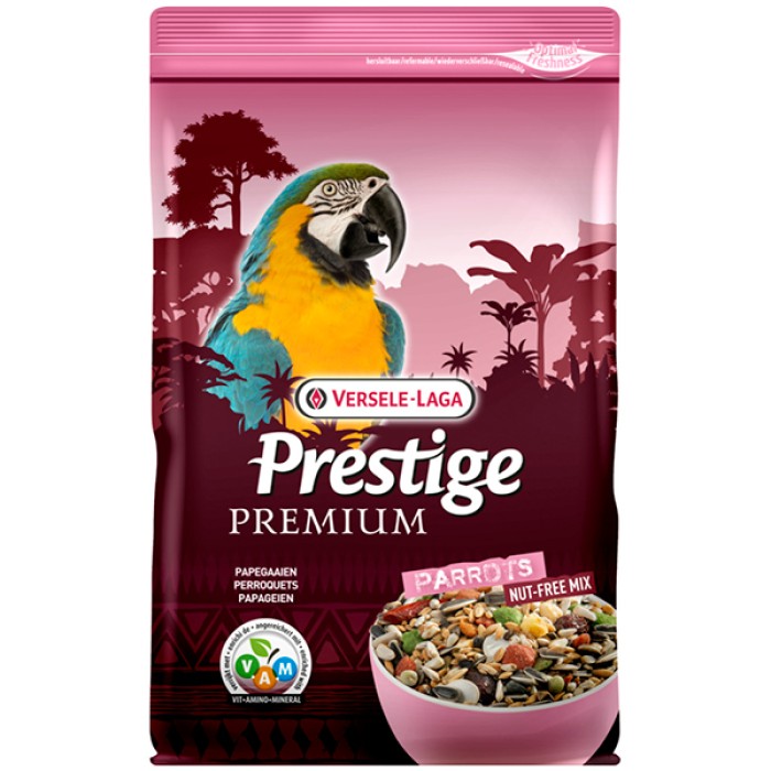 Versele-Laga Prestige Premium Parrots ВЕРСЕЛЕ-ЛАГА ПРЕСТИЖ ПРЕМИУМ КРУПНЫЙ ПОПУГАЙ полнорационный корм для крупных попугаев, 2 кг.
