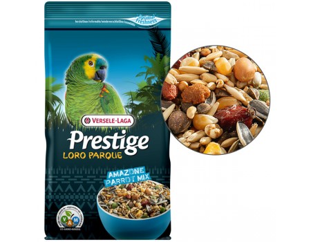 Versele-Laga Prestige Premium Loro Parque Amazone Parrot Mix ВЕРСЕЛЕ-ЛАГА АМАЗОНСКИЙ ПОПУГАЙ полнорационный корм для средних и крупных попугаев, 1 кг.