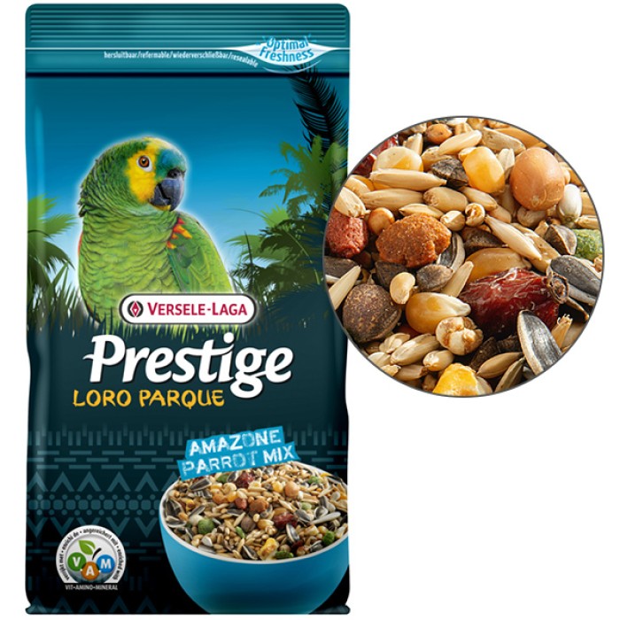 Versele-Laga Prestige Loro Parque Amazone Parrot Mix, корм для середніх і великих амазонських папуг, 1 кг