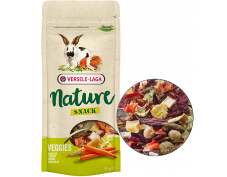 Versele-Laga Nature Snack Veggies ВЕРСЕЛЕ-ЛАГА НАТЮР СНЕК ОВОЩИ дополнительный корм лакомство для кроликов и грызунов, 0.085 кг.