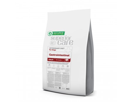 Сухой диетический корм Nature's Protection Superior Care Gastrointestinal, при заболеваниях ЖКТ взрослых собак, белая рыба, 10 кг