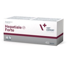 Пищевая добавка Vet Expert Hepatiale Forte  для поддержки и защиты функций печени у кошек и собак, 40 таб.