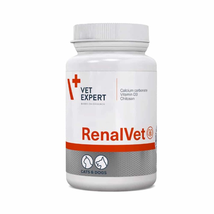 VetExpert RenalVet (РеналВет) - препарат для собак та котів із симптомами хронічної ниркової недостатності 60капс.