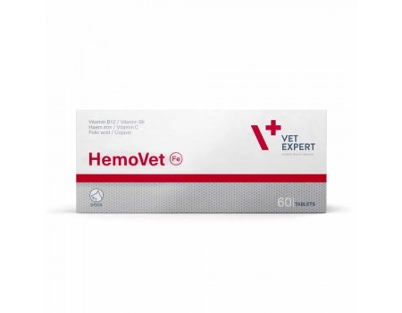 VetExpert HemoVet (ГемоВет) – препарат для собак із симптомами анемії, 60 таб.