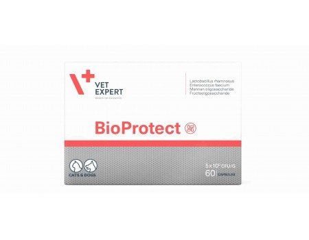 VetExpert BioProtect (БіоПротект) при порушеннях роботи ШКТ кішок та собак, 60 купсул
