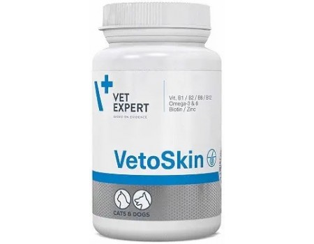 VetExpert VetoSkin (ВетоСкин) для собак и кошек с дерматологическими нарушениями 90капс