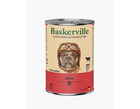 Вологий корм для собак Baskerville Яловичина, 400 г