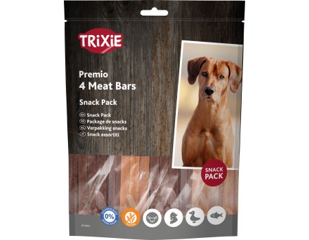 Ласощі "4 Meat Bars" TRIXIE (курка/качка/ягня/лосось) 100гр
