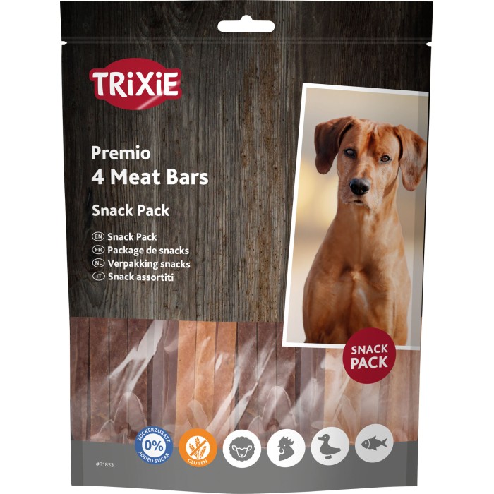 Ласощі "4 Meat Bars" TRIXIE (курка/качка/ягня/лосось) 100гр