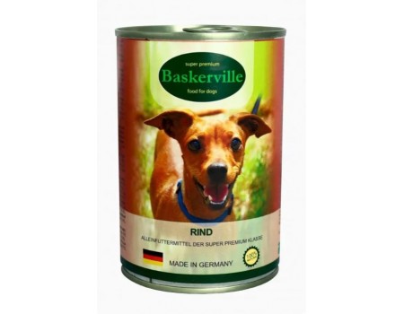 Влажный корм Baskerville для собак, говядина 400 г