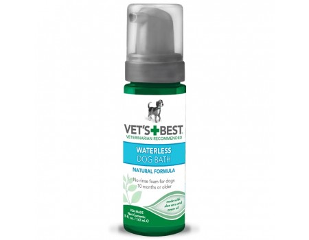 VET`S BEST Waterless Dog Bath Миюча піна для собак для експрес чищення без води 147 мл