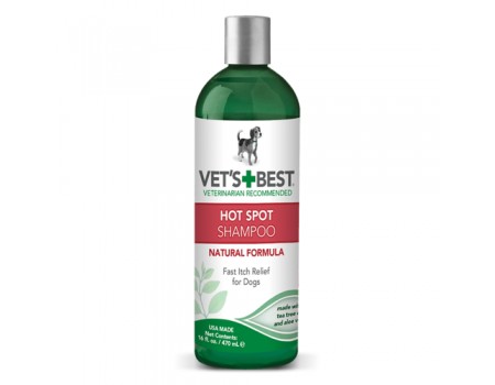 VET`S BEST Hot Spot Shampoo Шампунь для усунення подразнень, запалень та сверблячки 470 мл