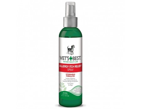 VET`S BEST Allergy Itch Relief Spray Спрей для собак при алергії, для чутливої шкіри, усуває свербіж 236 мл