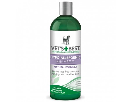 VET`S BEST Hypo-Allergenic Shampoo Шампунь гипоаллергенный, для чувствительной кожи 470 мл