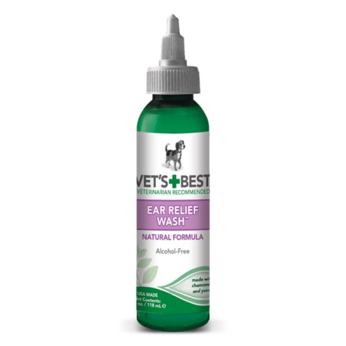 VET`S BEST Ear Relief Wash Жидкий очиститель для ушей 118 мл