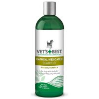 VET`S BEST Oatmeal Med Shampoo Терапевтический Шампунь от перхоти, шелушения, для сухой кожи 470 мл