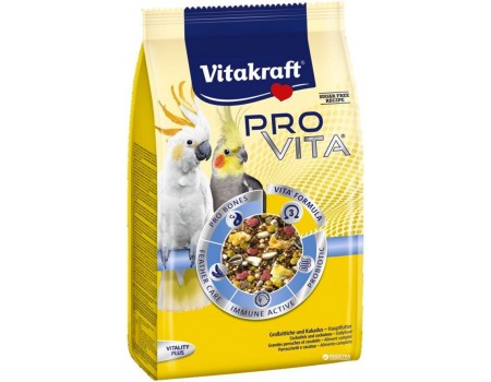 Vitakraft Pro Vita Корм  для средних  попугаев с пробиотиком, 750 г