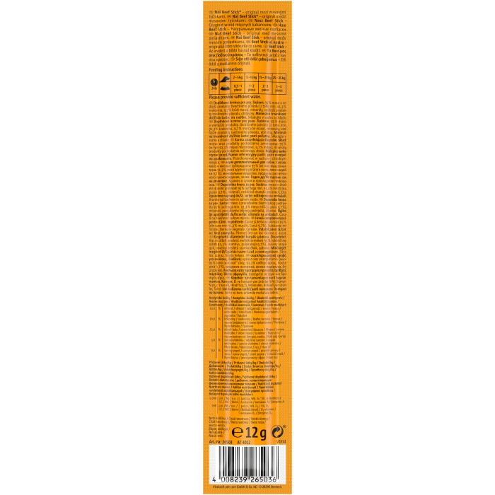 М'ясні палички Vitakraft Beef Stick with Turkey, для собак, з індичкою, 12 гр