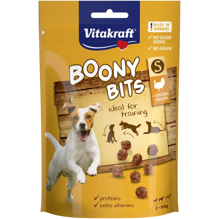 Кульки м'ясні Vitakraft Boony Bits, з птицею для собак середніх та малих порід, 55 гр
