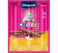 М'ясні палички Vitakraft  Cat Stick Рoultry & Liver, для котів, з птиц..