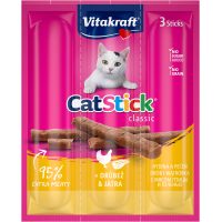 М'ясні палички Vitakraft  Cat Stick Poultry & Liver, для котів, з птицею та печінкою, 3*6 гр