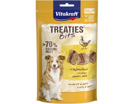 Закуски мягкие Vitakraft Treaties Bits Chicken, для собак, с курицей, 120 гр