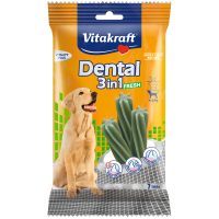 Палички Vitakraft Dental 3 in1 fresh medium, для догляду за зубами з м'ятою для собак вагою >10 кг, 180 гр