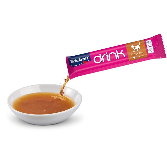 Напій Vitakraft Drink Chicken Flavour + Taurine, для котів, куркою і таурином, 5*30 г