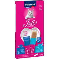 Желе Vitakraft Jelly Lovers MP, для кошек, лососем и камбалой, 6*15 г