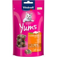 Закуски м'які Vitakraft Cat Yums Chicken&Cat grass, для котів, з куркою та котячою травою, 40 гр