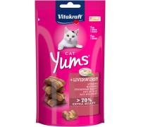 Закуски м'які Vitakraft Cat Yums Liver sausage, для котів, з ліверною ..