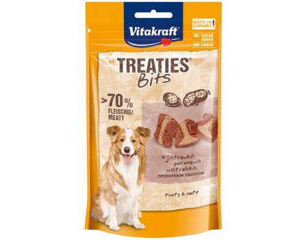 Закуски мягкие Vitakraft Treaties Bits Liver Sausage, для собак, с ливерной колбасой, 120 гр