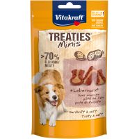 Закуски м'які Vitakraft міні Treaties Minis Liver Sausages, з ліверною ковбасою для малих порід, 48 гр
