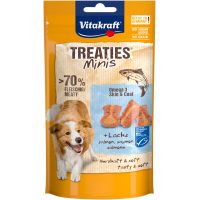 Закуски м'які Vitakraft міні Treaties Minis Liver Sausages, з лососем для малих порід, 48 гр