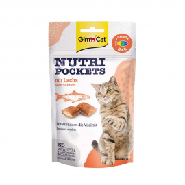 Ласощі для котів GimCat Nutri Pockets Fish Лосось,  60 г