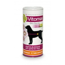 VITOMAX витаминный комплекс бреверс с чесноком для собак, 240 гр. - 120 таблеток
