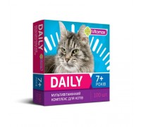 VITOMAX DAILY 7+ профілактичні вітаміни для котів від 7 років, 100 таб..