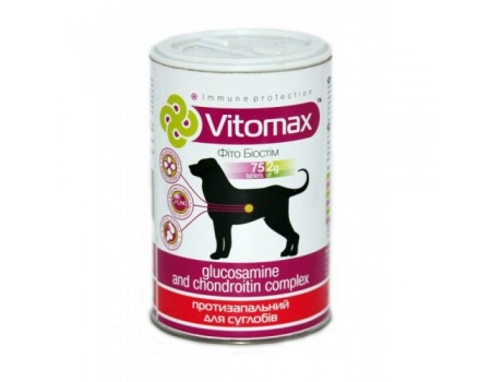 VITOMAX протизапальний комплекс для суглобів собак, 150г 75 таб.