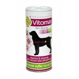 VITOMAX вітамінні добавки для зміцнення зубів та кісток собак з кальці..
