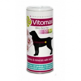 VITOMAX для вовни собак з біотином, 240г 120таб..
