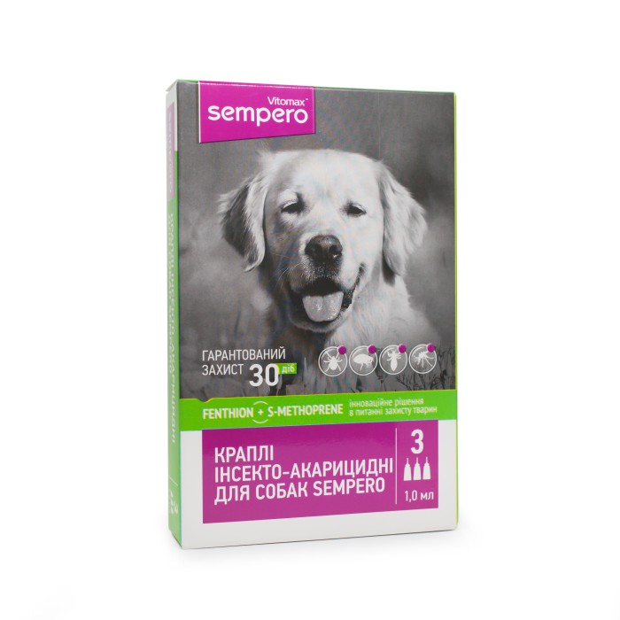 VITOMAX Краплі протипаразитні "Sempero" для великих порід собак (вагою 25-50 кг), 1 мл