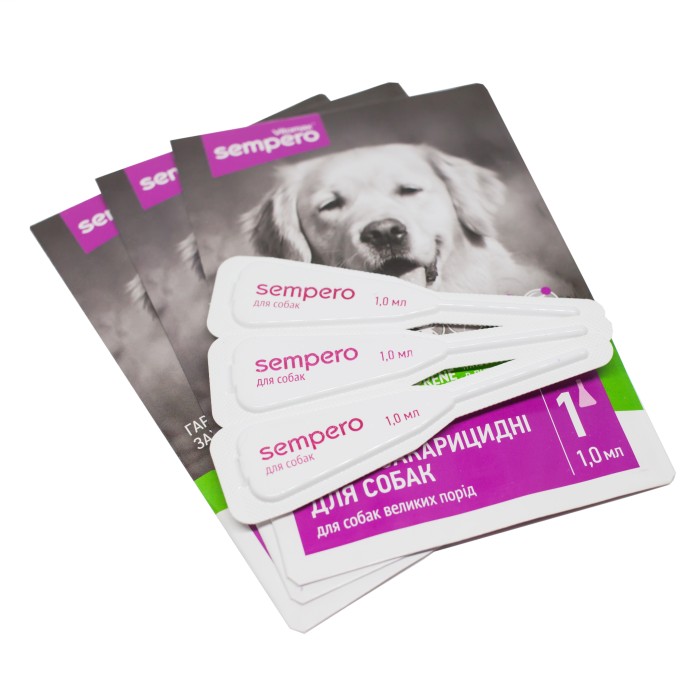 VITOMAX Краплі протипаразитні "Sempero" для великих порід собак (вагою 25-50 кг), 1 мл