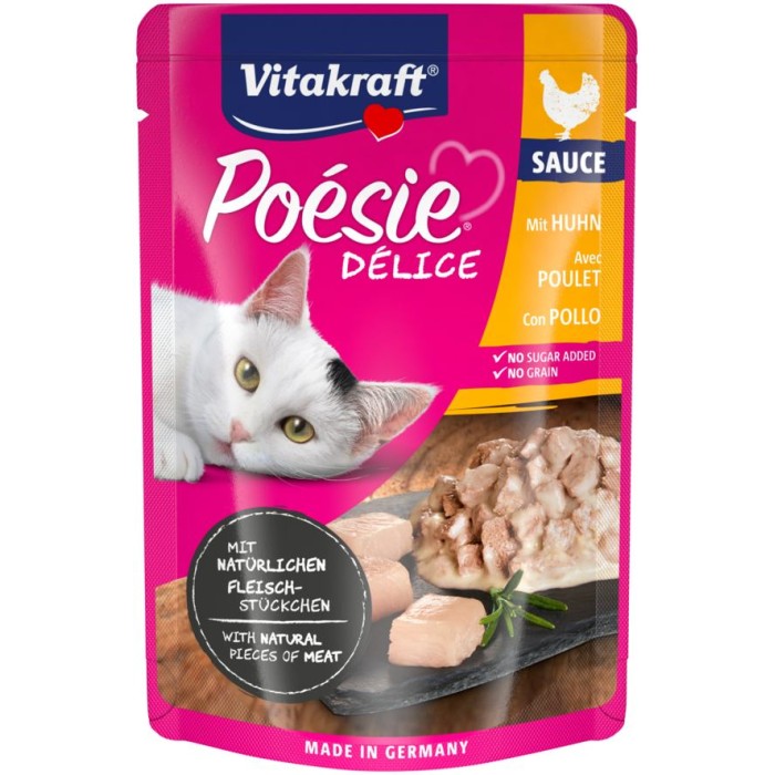 Вологий корм Poesie Delice pouch 85г курка в соусі, для котів