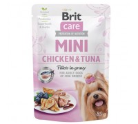 Brit Care Mini Dog pouch 85g филе курицы и тунца в соусе ..