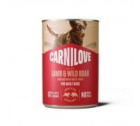 Влажный корм Carnilove Lamb & Wild Boar для собак паштет ягненка и дик..