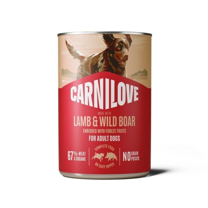 Корм вологий Carnilove Lamb & Wild Boar для собак паштет ягня і дикий кабан 400 г