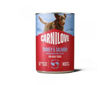 Корм вологий Carnilove Salmon & Turkey для собак паштет лосось та індичка 400 г