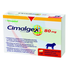 Vetoquinol (Ветоквинол) CIMALGEX (СИМАЛДЖЕКС) Обезболивающие таблетки для собак, 16 таблеток по 80 мг
